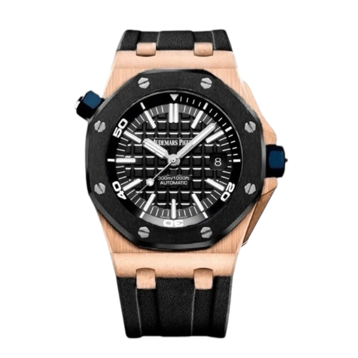 Audemars Piguet Royal Oak Offshore Mirror Watch - Black - Men