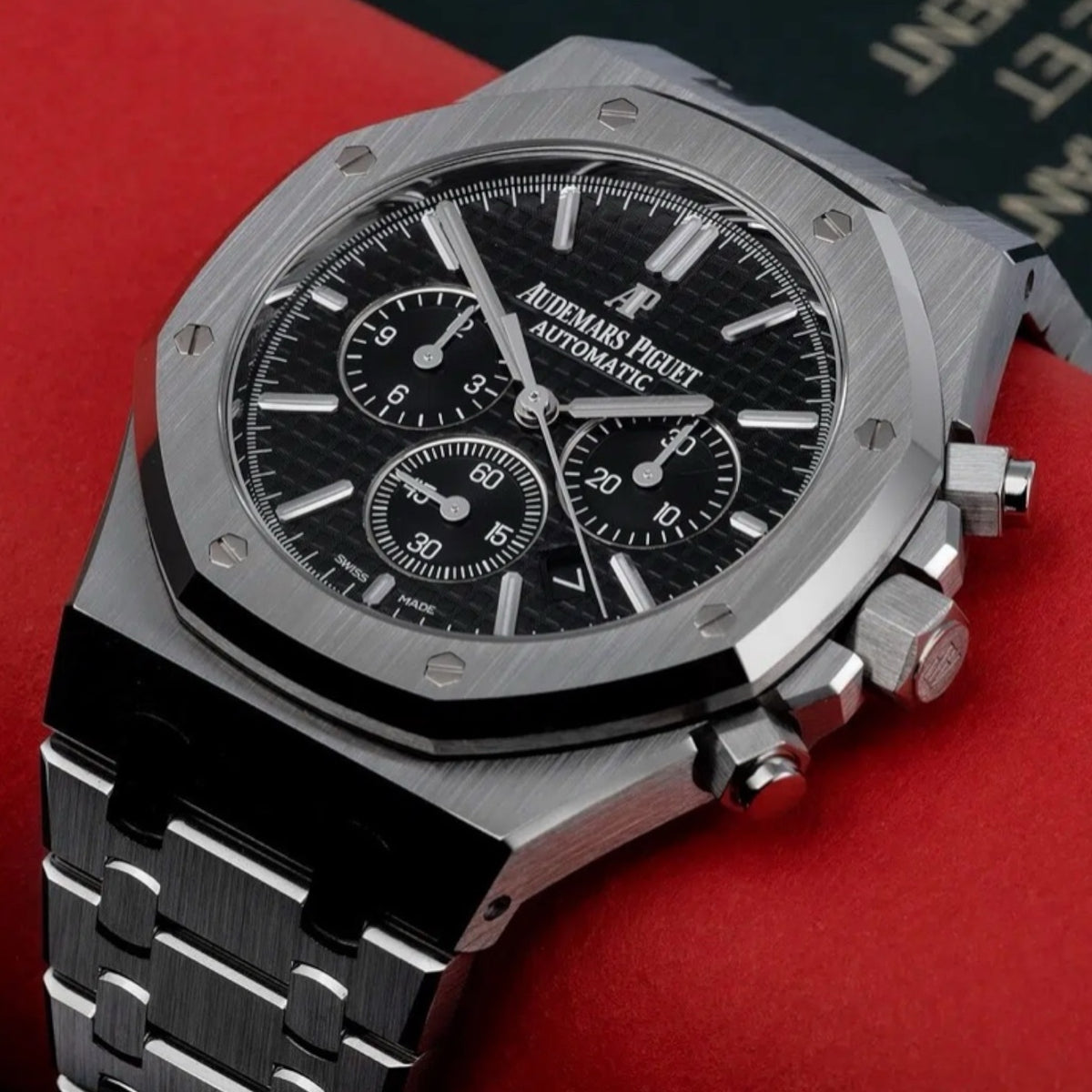 Audemars Piguet Royal Oak Chronograph Mirror Watch - Black - Men - View 3