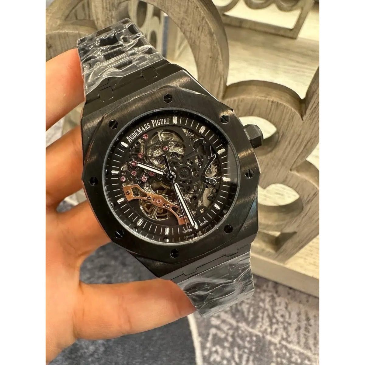 Audemars Piguet Royal Oak Mirror Watch - Black - Men - View 2