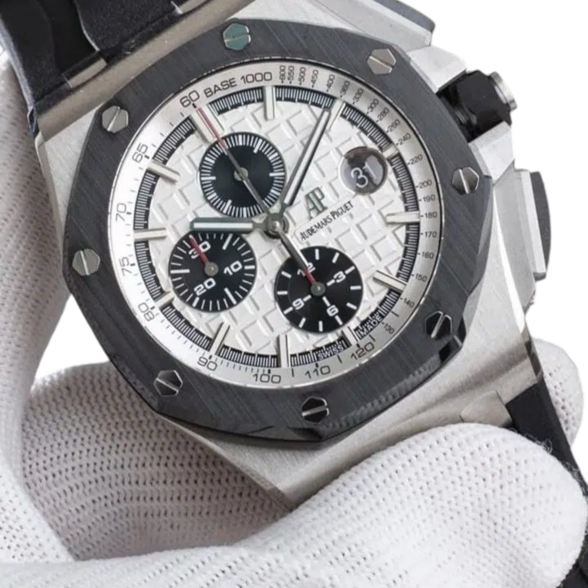 Audemars Piguet Royal Oak Offshore Mirror Watch - White - Men - View 2