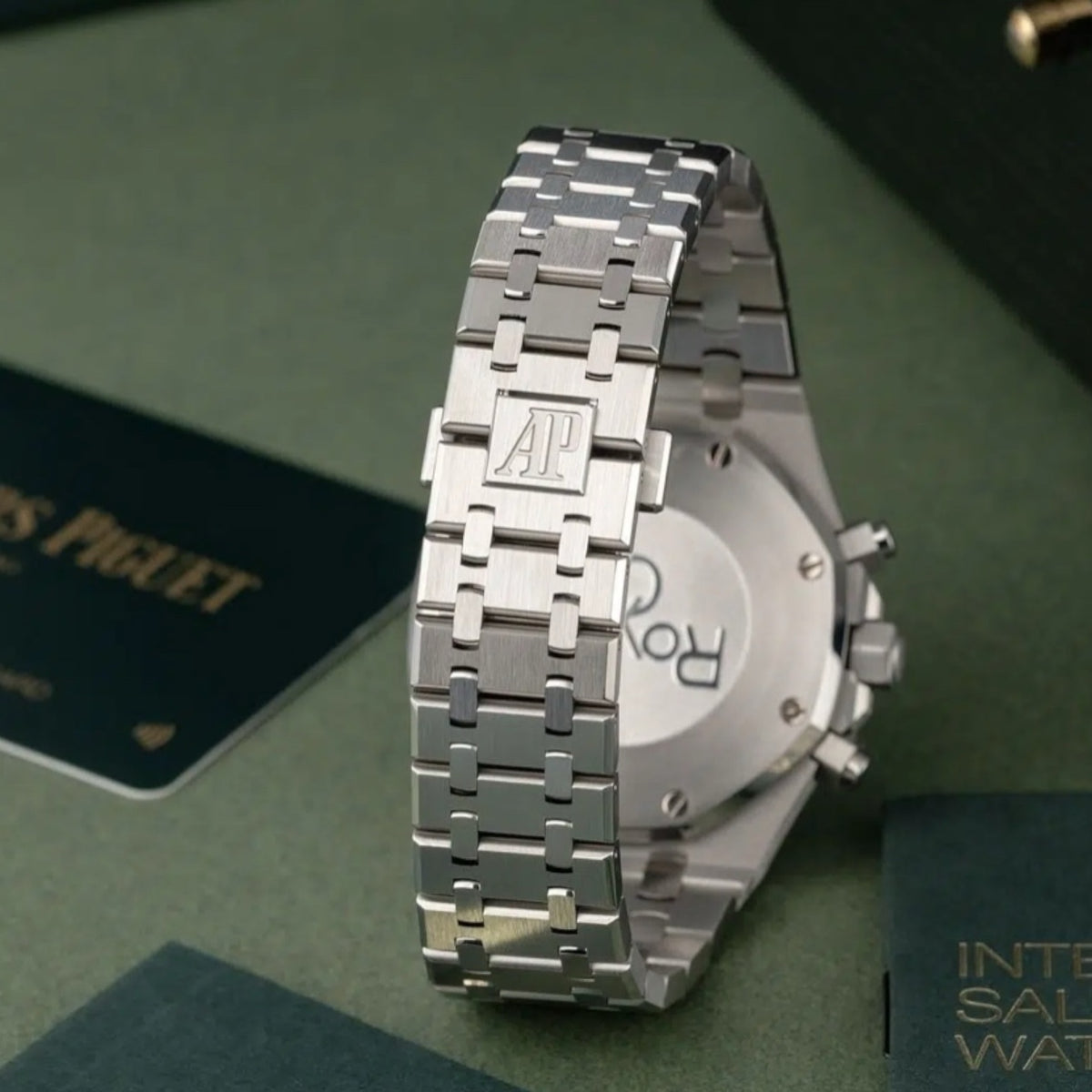 Audemars Piguet Royal Oak Chronograph Mirror Watch - Blue - Men - View 2
