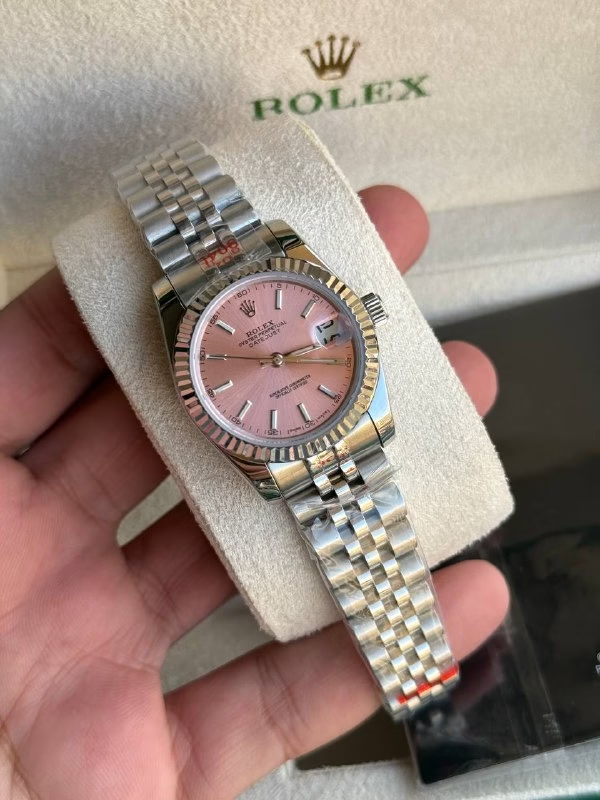 Rolex Datejust Mirror 31mm Pink dial Silver bracelet - image 2