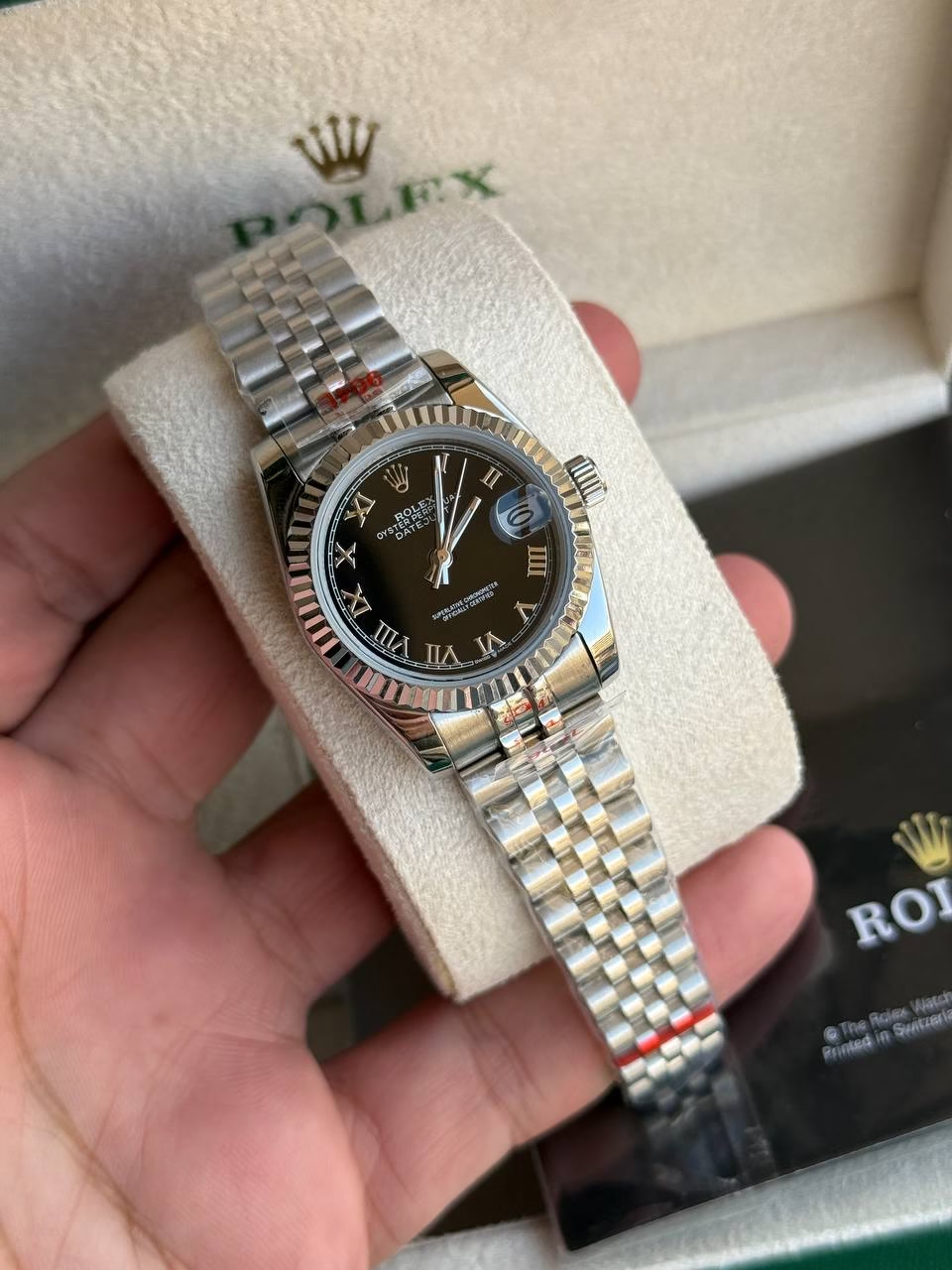 Rolex Datejust Mirror 31mm Black dial Silver bracelet - image 2