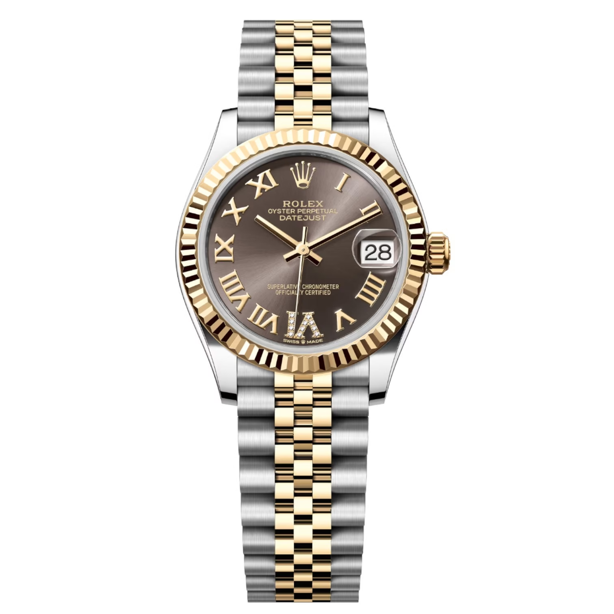 Rolex Datejust Mirror 31mm Black dial Silver & Gold bracelet - image 1