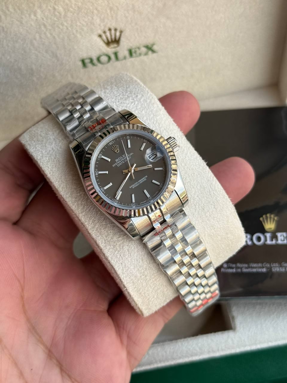 Rolex Datejust Mirror 31mm Grey dial Silver bracelet - image 2