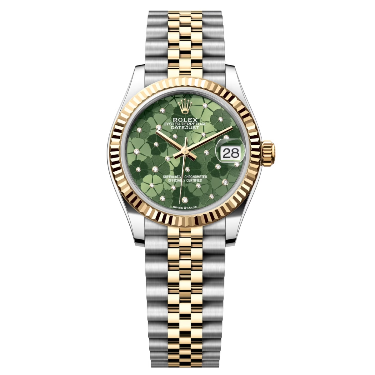 Rolex Datejust Mirror 31mm Green dial Silver & Gold bracelet - image 1