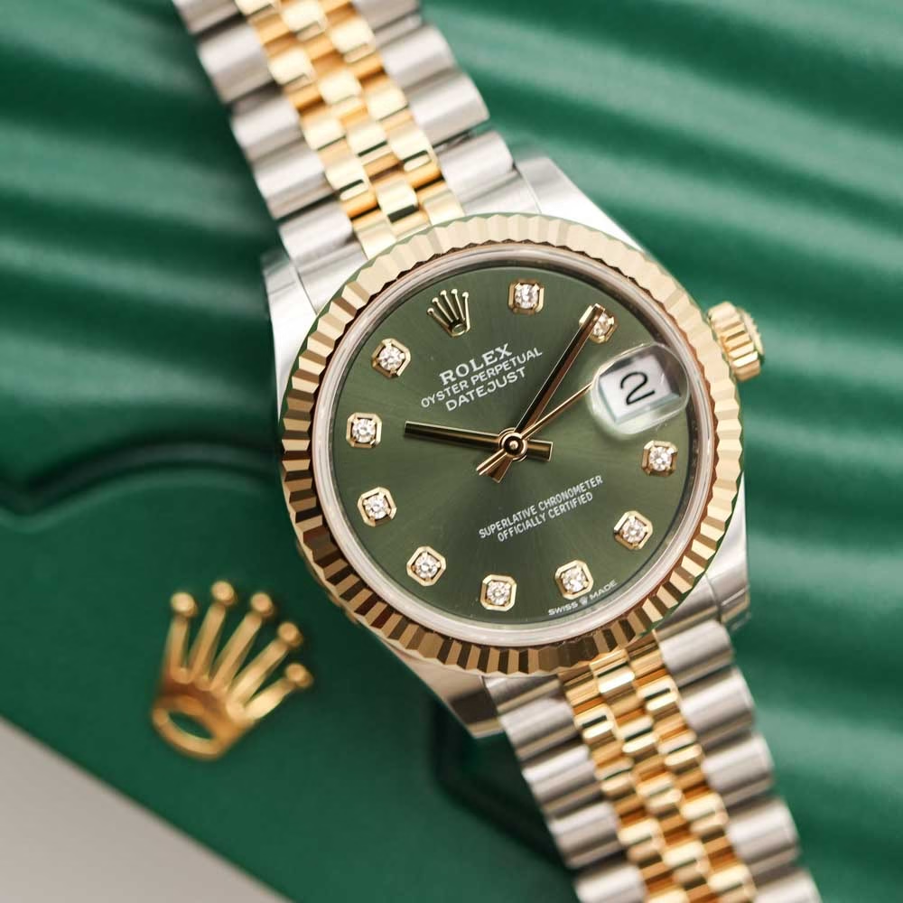 Rolex Datejust Mirror 31mm Green dial Silver & Gold bracelet - image 2