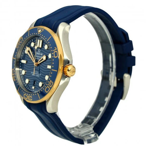 Omega Seamaster Mirror Original Watch for Men - Blue Dial, Blue Rubber Strap - Image 3